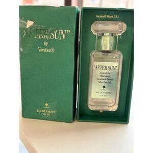 After sun by vacation 
Sprayed once 
Damaged box as pictured 
1 oz